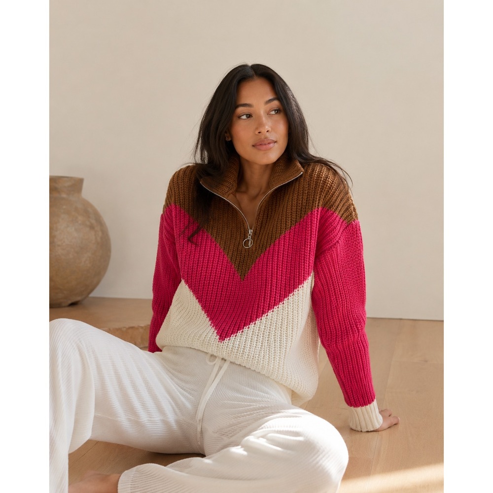 Show Me Your Mumu Knit Sweater Women Sz S Oversized Cozy Cabincore Winter